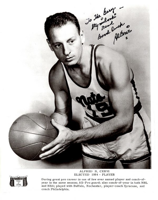 Autographed AL CERVI  8X10 Syracuse Nationals photo