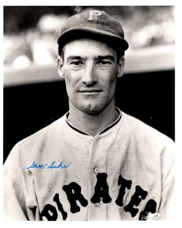 Autographed GUS SUHR 8X10 Pittsburgh Pirates Photo