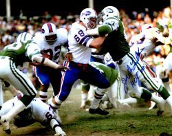 Autographed JOE DELAMIELLEURE 8X10 Buffalo Bills Photo