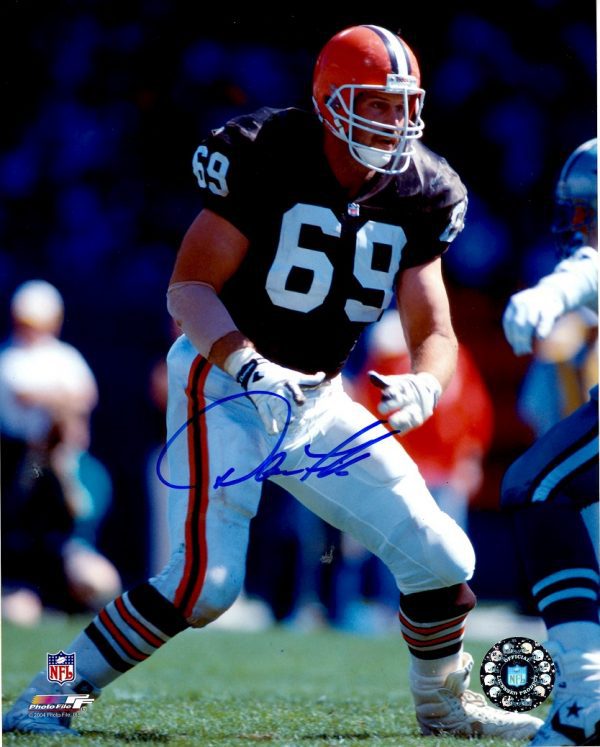 Autographed DAN FIKE 8X10 Cleveland Browns Photo