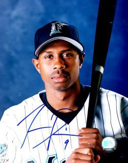 AUTOGRAPHED 8X10 photo JUAN PIERRE Florida Marlins