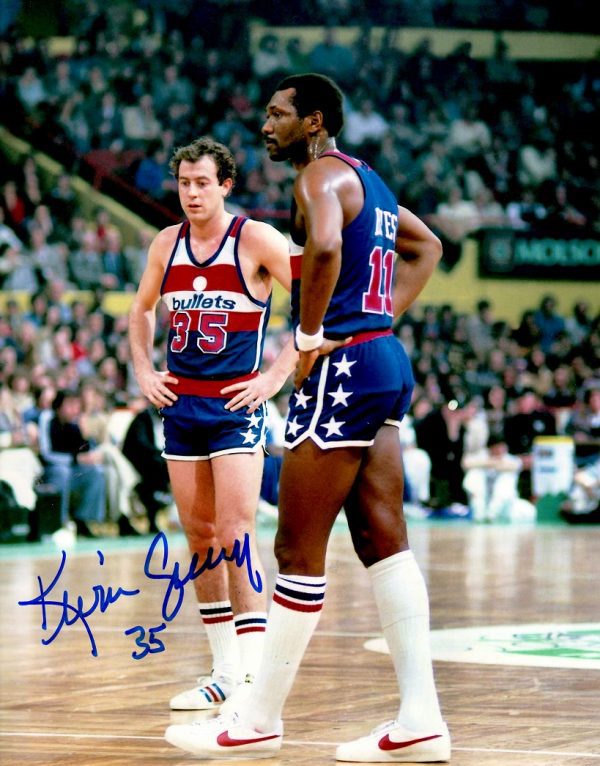 Autographed 8x10 KEVIN GREVEY Washington Bullets Photo