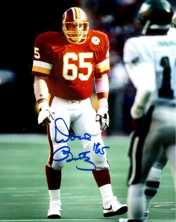 Autographed DAVE BUTZ 8x10 Washington Redskins Photo