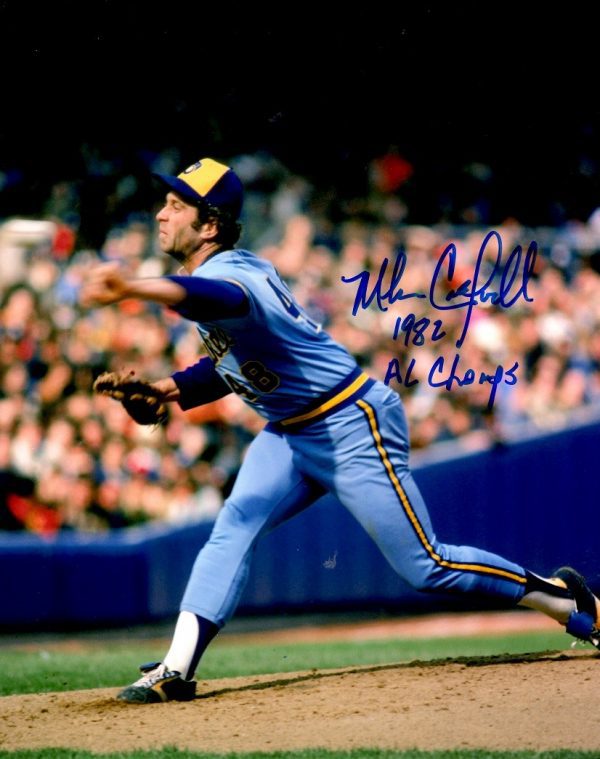 AUTOGRAPHED MIKE CALDWELL 8X10 photo Milwaukee Brewers