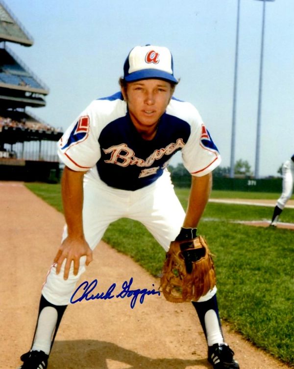 AUTOGRAPHED CHUCK GOGGIN 8X10 Atlanta Braves photo