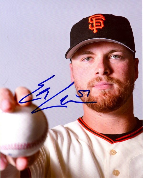 AUTOGRAPHED  ERIK CORDIER 8X10 San Francisco Giants Photo