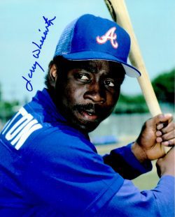 AUTOGRAPHED LARRY WHISENTON 8X10 Atlanta Braves photo
