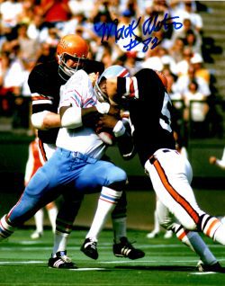 Autographed  MACK ALSTON 8X10 Houston Oilers photo