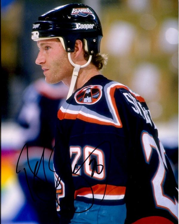 Autographed  BOB SWEENEY 8X10 New York Islanders Photo