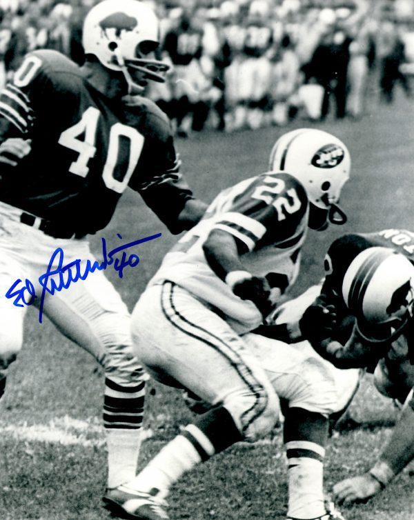 Autographed ED RUTKOWSKI 8X10 Buffalo Bills Photo