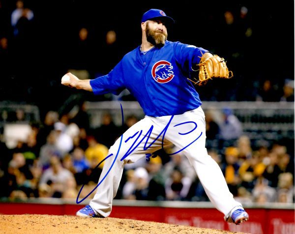 AUTOGRAPHED JASON MOTTE 8X10 Chicago Cubs Photo