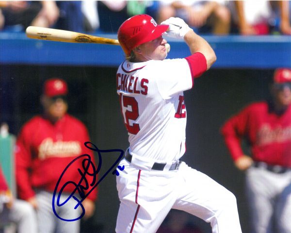 Autographed JASON MICHAELS  8X10 Washington Nationals Photo