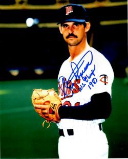 AUTOGRAPHED GEORGE FRAZIER  8X10 Minnesota Twins photo