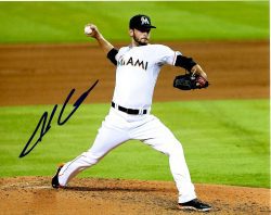 AUTOGRAPHED JARRED COSART 8X10 Miami Marlins Photo
