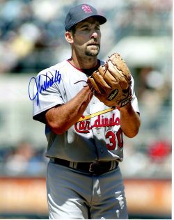 AUTOGRAPHED JOHN SMOLTZ 8x10 St. Louis Cardinals photo