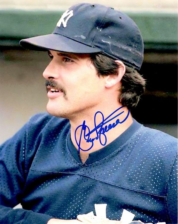 AUTOGRAPHED GEORGE FRAZIER 8X10 NEW YORK YANKEES photo