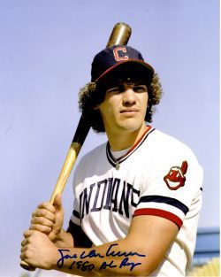 AUTOGRAPHED JOE CHARBONEAU 8X10 Cleveland Indians Photo