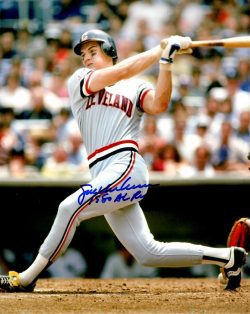 Autographed JOE CHARBONEAU 8X10 Cleveland Indians Photo
