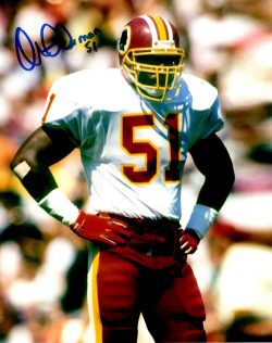 Autographed MONTE COLEMAN 8x10 Washington Redskins Photo