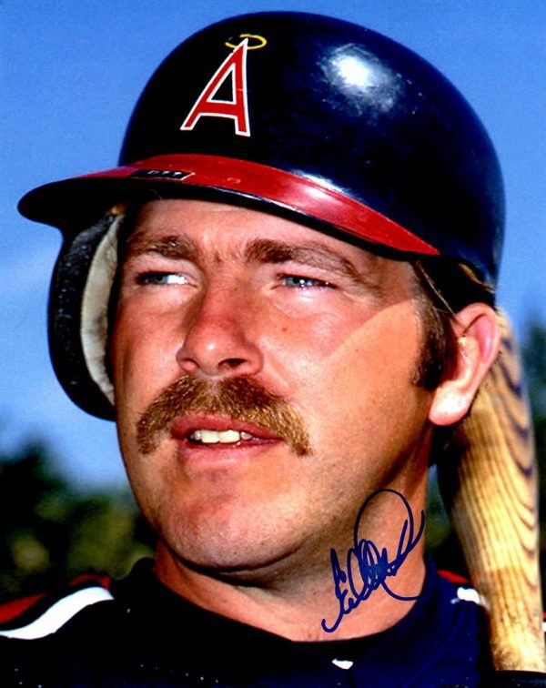 AUTOGRAPHED ED OTT 8X10 Los Angeles Angels Photo