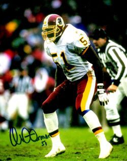 Autographed MONTE COLEMAN 8x10 Washington Redskins Photo