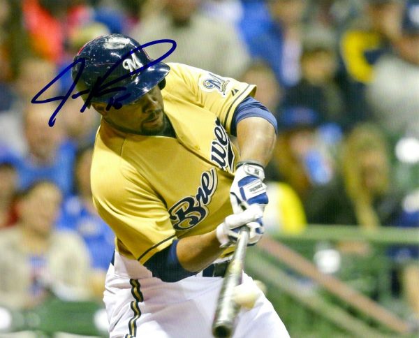 AUTOGRAPHED JASON ROGERS  8X10 Milwaukee Brewers Photo
