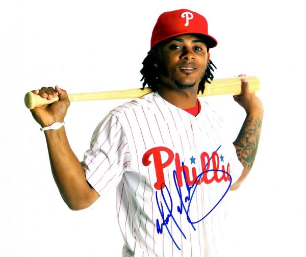 AUTOGRAPHED MICHAEL MARTINEZ  8X10 photo  Philadelphia Phillies