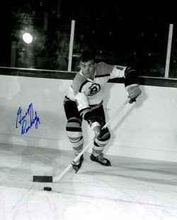 Autographed GARY DORNHOEFER 8X10 Boston Bruins  Photo