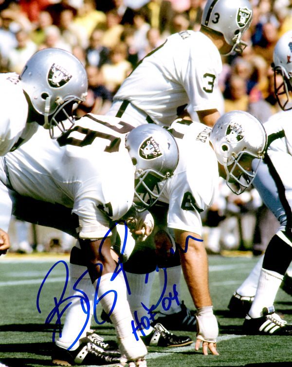Autographed BOB BROWN 8X10  Oakland Raiders photo