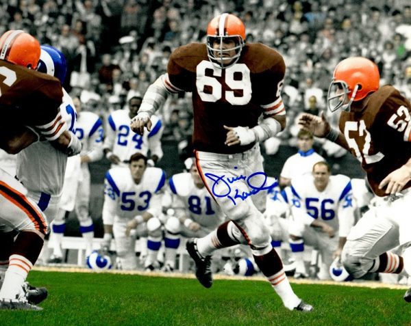 Autographed  JIM KANICKI 8X10 Cleveland Browns Photo