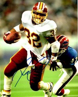 Autographed RICKY ERVINS 8x10 Washington Redskins Photo