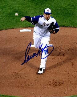AUTOGRAPHED AARON HARANG 8X10 Atlanta Braves photo
