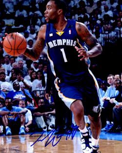 Autographed  TONY WROTEN 8X10 Memphis Grizzlies Photo