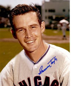 AUTOGRAPHED SAMMY TAYLOR 8X10 Chicago Cubs Photo