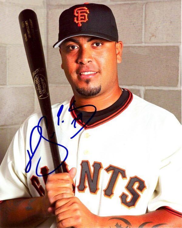AUTOGRAPHED  HECTOR SANCHEZ 8X10 San Francisco Giants Photo