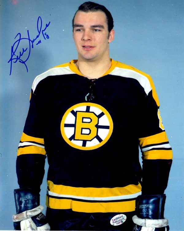 Autographed KEN HODGE Boston Bruins  Photo