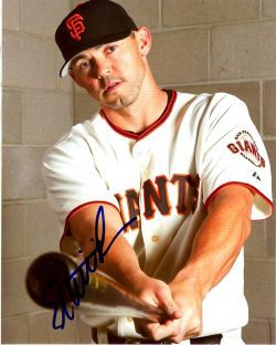AUTOGRAPHED  ELI WHITESIDE 8X10 San Francisco Giants Photo