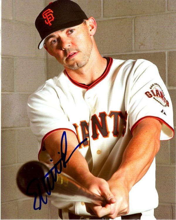 AUTOGRAPHED  ELI WHITESIDE 8X10 San Francisco Giants Photo