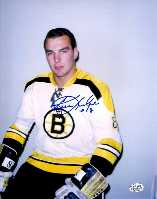 Autographed KEN HODGE 8X10 Boston Bruins  Photo