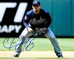 AUTOGRAPHED CHRIS JOHNSON 8X10 Atlanta Braves photo