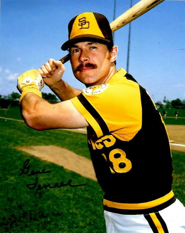 AUTOGRAPHED GENE TENACE 8X10 San Diego Padres photo