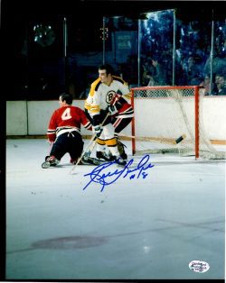 Autographed KEN HODGE  8X10 Boston Bruins  Photo