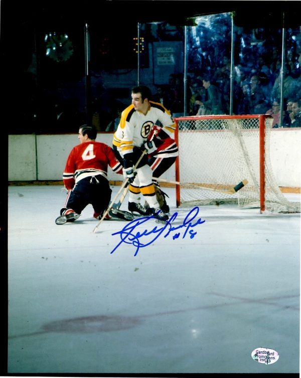 Autographed KEN HODGE  8X10 Boston Bruins  Photo