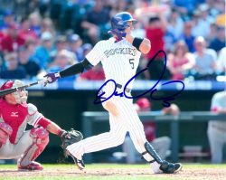 AUTOGRAPHED 8X10 Carlos Gonzalez Colorado Rockies Photo