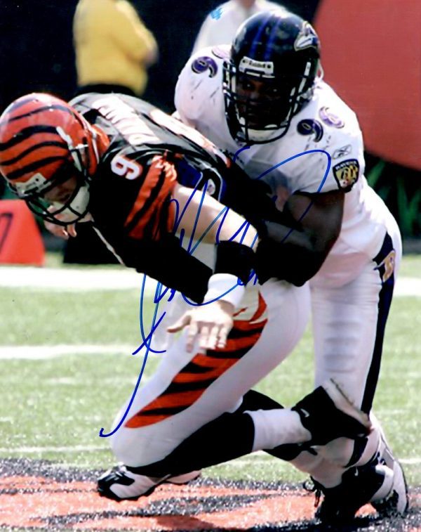 Autographed ADALIUS THOMAS   8X10 Baltimore Ravens Photo