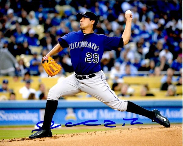 AUTOGRAPHED JORGE DELAROSA 8X10 Colorado Rockies Photo