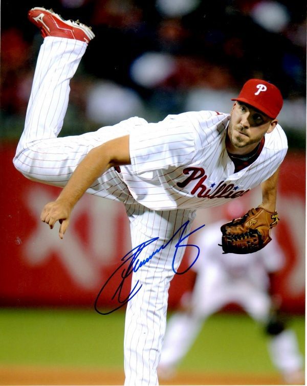 AUTOGRAPHED PHILLIPE AUMONT 8X10 Philadelphia Phillies Photo