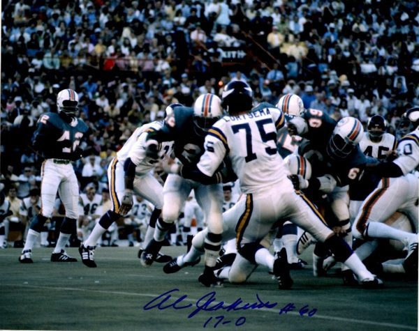 Autographed AL JENKINS 8X10  Miami Dolphins  photo