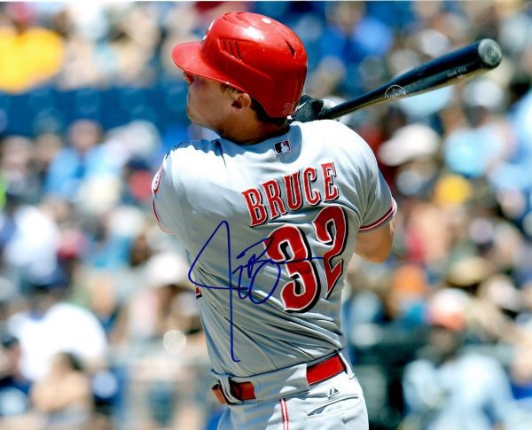 AUTOGRAPHED JAY BRUCE  8X10 Cincinnati Reds Photo