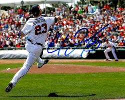 AUTOGRAPHED CHRIS JOHNSON 8X10 Atlanta Braves photo